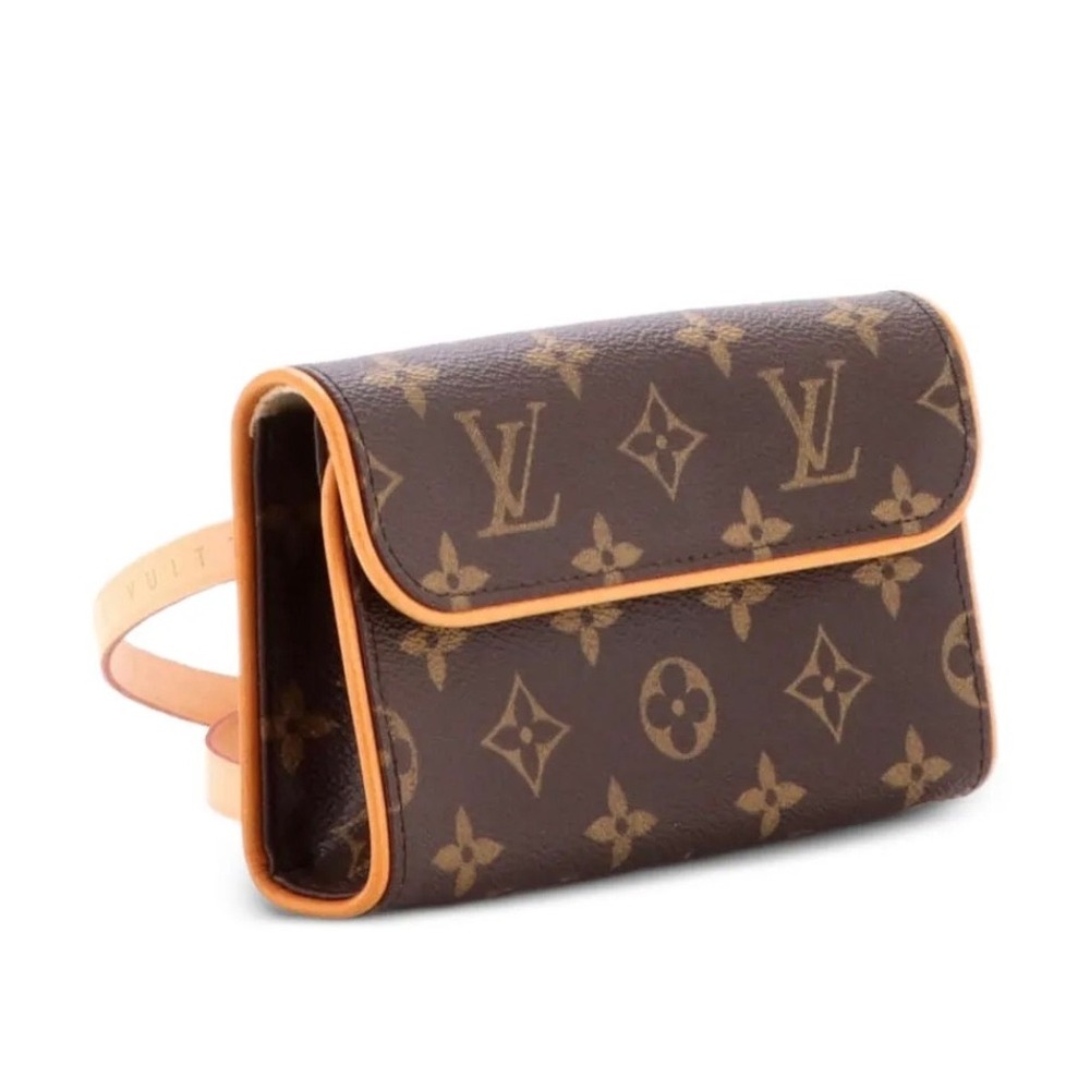 Louis Vuitton Florentine Belt Bag Brown S Monogram Travel Luxury Waist 25-30" - Picture 15 of 16